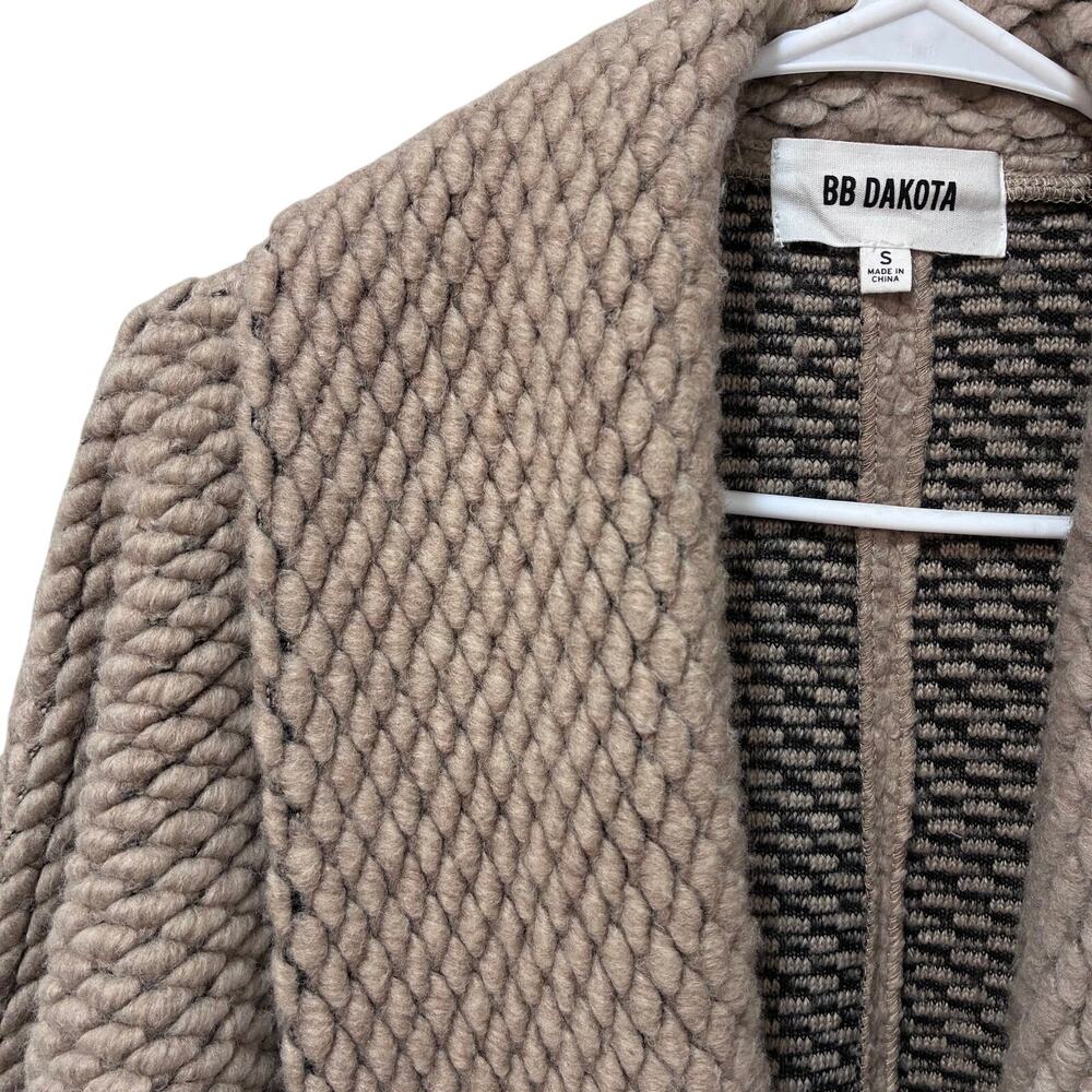 BB Dakota Chunky Knit Cocoon Cardigan Sweater Sz Small - Picture 3 of 7